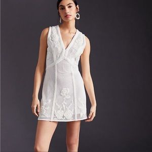 Anthropoligie Not So Serious by Pallavi Mohan Deep-V Mini Dress